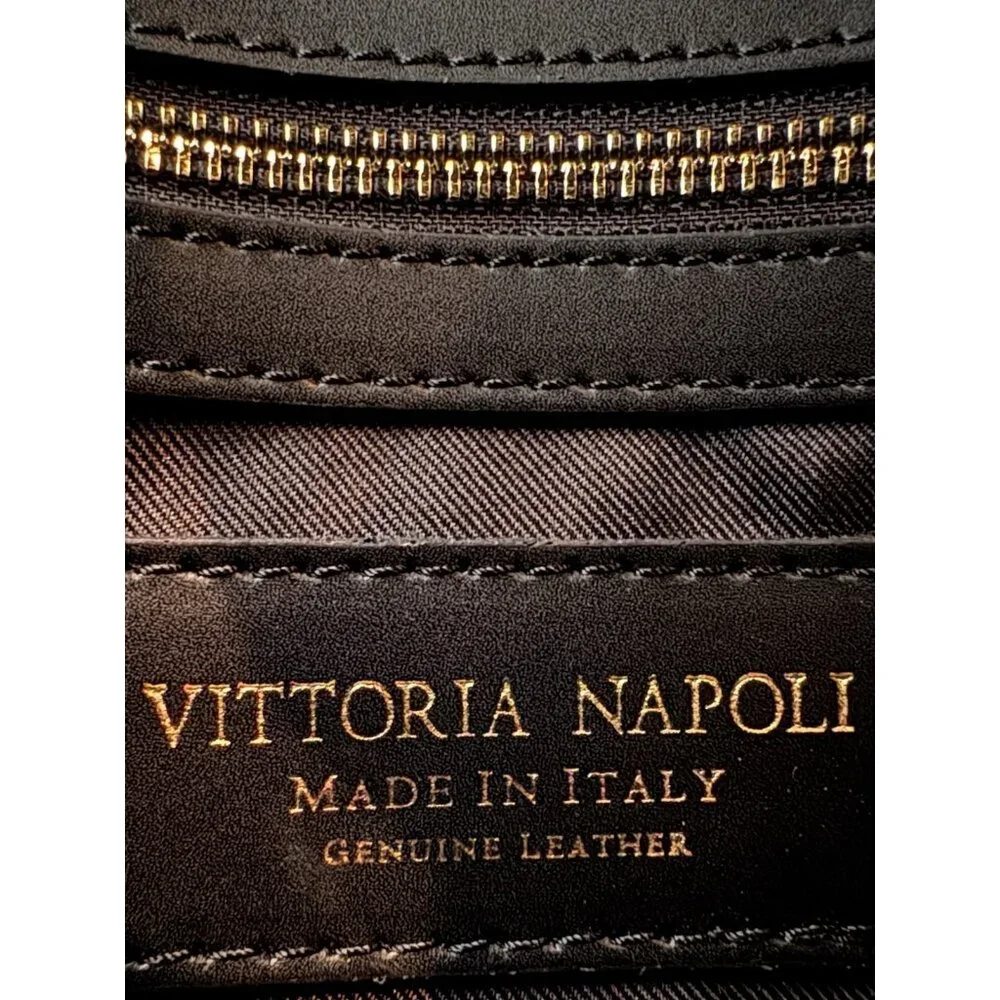 Vittoria Napoli Italian Leather Envelope Clutch Purse Made In Italy MINT - Picture 9 of 12